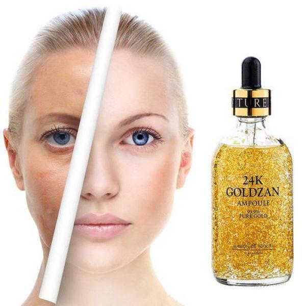 24K Goldzan Facial Serum Ampoule Pure Gold 99.9%. - HAYANO