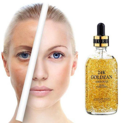 24K Goldzan Facial Serum Ampoule Pure Gold 99.9%. - HAYANO