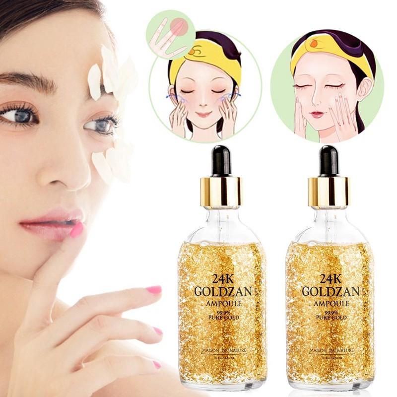 24K Goldzan Facial Serum Ampoule Pure Gold 99.9%. - HAYANO