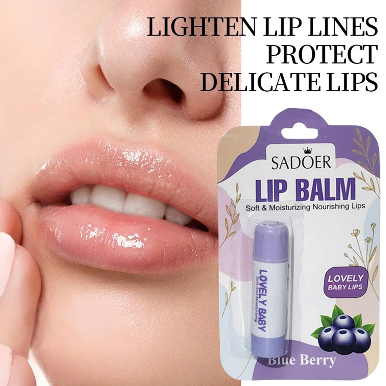 Set Of 2 Fruity Flavours Lip Balm, Long Lasting Moisturizing Lip Balm, Flavoured Moisturizing Lip Balm