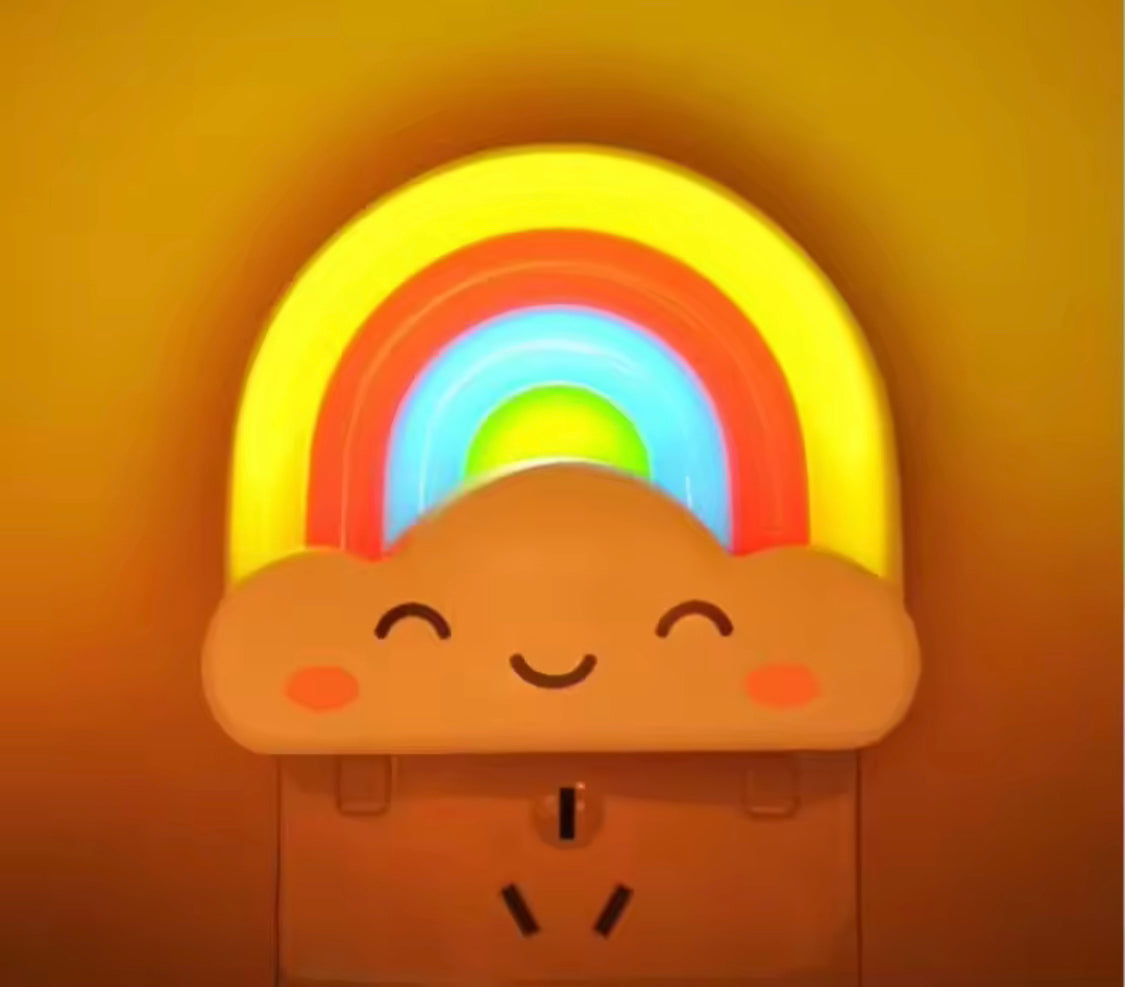 Rainbow Night Lamp, Kids Nightlight Lamp, Rainbow Cloud Kids Lamp