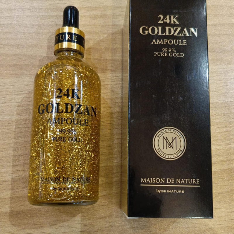 24K Goldzan Facial Serum Ampoule Pure Gold 99.9%.