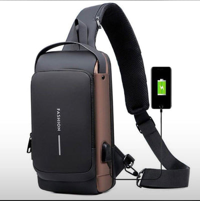 Anti theft cross body bag - bag - charger - USB charging port - HAYANO