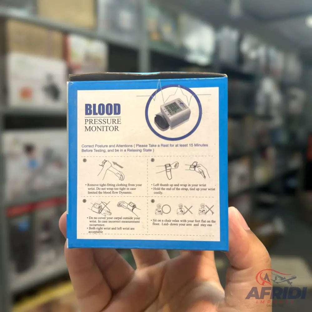 Compact Digital Wrist Blood Pressure Monitor