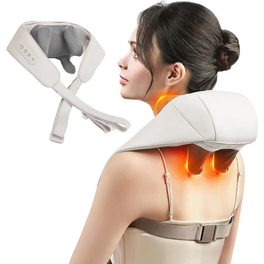 Deep Kneading Neck Hand - Shaped Massager Wireless. - HAYANO