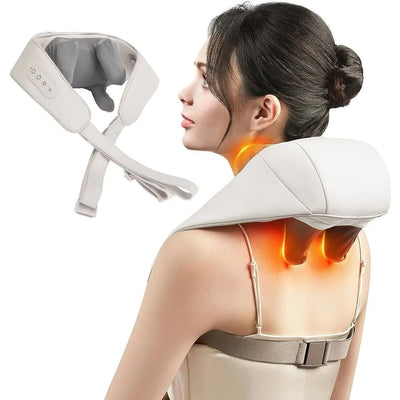 Deep Kneading Neck Hand - Shaped Massager Wireless. - HAYANO