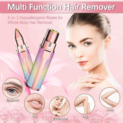 2-in-1 Eyebrow Trimmer and Facial Shaver.
