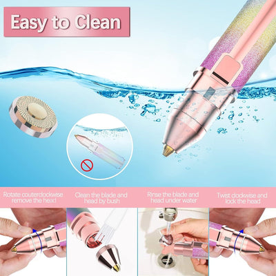 2-in-1 Eyebrow Trimmer and Facial Shaver.