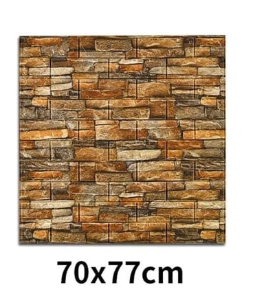 Brick Wall Stickers, Home Decor Waterproof Self-adhesive Wallpapers, Living Room And Bedroom Wall Decor Sheet, 3D Retro Wall Sticker Paper