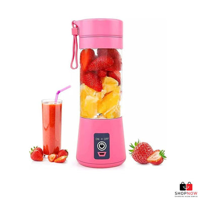 Portable USB Rechargeable Juicer Blender with 6 Blades. - HAYANO