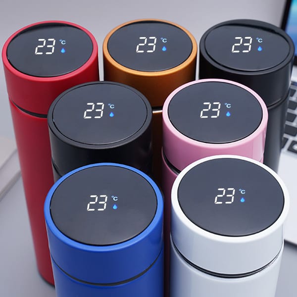 Portable Vacuum Flask with smart LED | Temperature display | - HAYANO