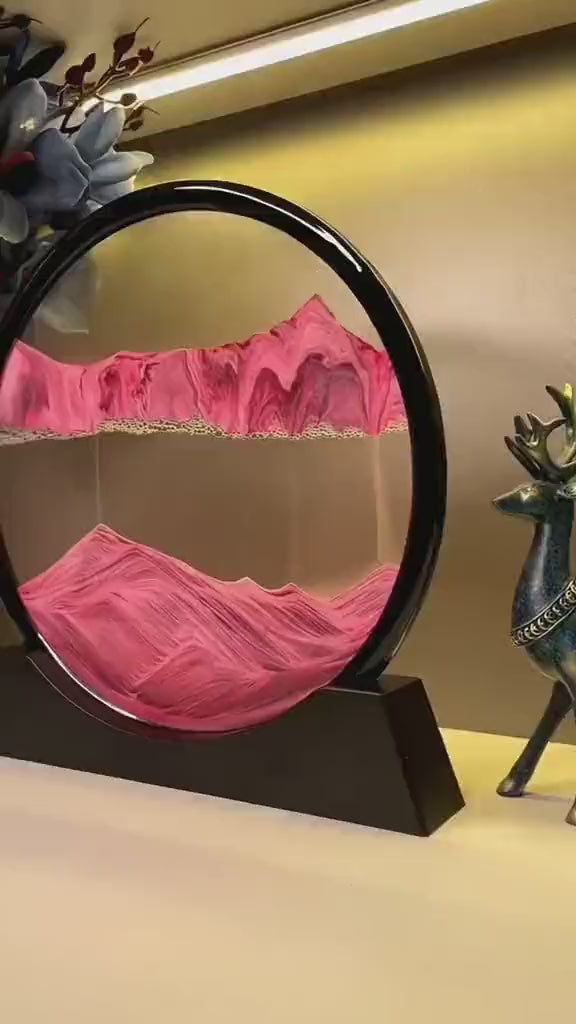 Sand Painting Dynamic Moving Sandscapes Frame 7 Inch ( Random Color )